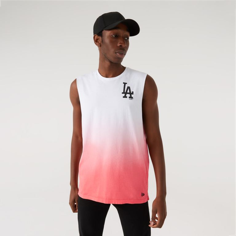 Ropa New Era Mlb Rosas - LA Dodgers MLB Dip Dye Tank Top 81402WQNZ